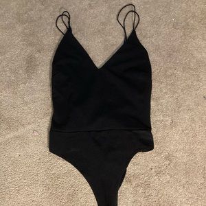 Black bodysuit w back straps